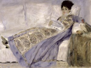 Madame Monet sohvalla, n. 1874